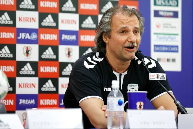 Fußball, WM-Quali, PK Nationalteam Afghanistan Peter Segrt (AFG), MARCH 23, 2016 - Football Soccer : Afghanistan press conference PK Pressekonferenz ahead of the FIFA World Cup WM Weltmeisterschaft Fussball Russia 2018 Asian Qualifier Second Round match agansit Japan at Saitama Stadium 2002 in Saitama, Japan. Noxthirdxpartyxsales  (ipha019930)