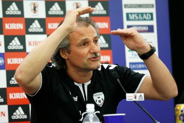 Fußball, WM-Quali, PK Nationalteam Afghanistan Peter Segrt (AFG), MARCH 23, 2016 - Football Soccer : Afghanistan press conference PK Pressekonferenz ahead of the FIFA World Cup WM Weltmeisterschaft Fussball Russia 2018 Asian Qualifier Second Round match agansit Japan at Saitama Stadium 2002 in Saitama, Japan. Noxthirdxpartyxsales  (ipha019931)