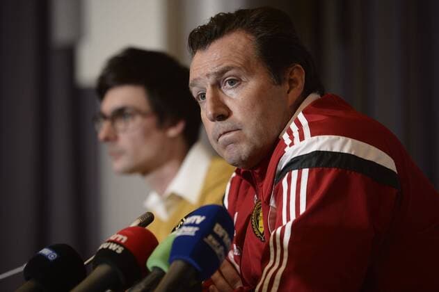 Fußball, PK Marc Wilmots - Nationalteam Belgien Marc Wilmots, headcoach of the Belgian National Football Team FOOTBALL : Conference de Presse - Belgique - Bruxelles - 23 03 2016 PhotoNews Panoramic 