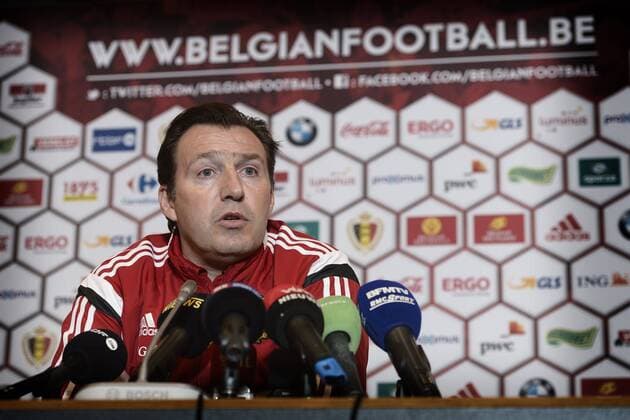 Fußball, PK Marc Wilmots - Nationalteam Belgien Marc Wilmots, headcoach of the Belgian National Football Team FOOTBALL : Conference de Presse - Belgique - Bruxelles - 23 03 2016 PhotoNews Panoramic 