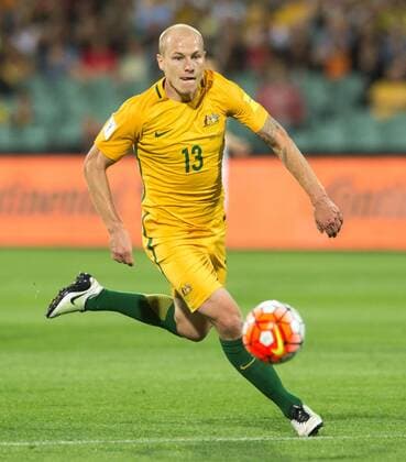 March 24, 2016 - Adelaide, South Australia, Australia - Aaron Mooy ( 13) of Australia in action during the World Cup Qualifier Asia Group B match between Australia and Tajikistan at Adelaide Oval, Adelaide. World Cup Qualifier Asia Group B - Australia beat Tajikistan 7-0 - ZUMAk106