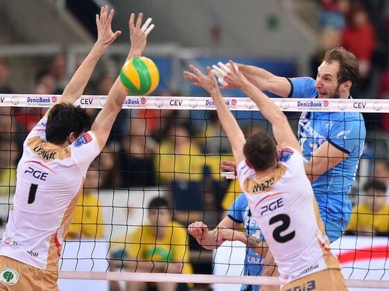Andrey ASHCHEV Andriej Aszczew 2016.03.24 Lodz Men volleyball 2016 CEV DenizBank Volleyball Champions League PGE Skra Belchatow - Zenit Kazan Andrey ASHCHEV Andriej Aszczew  20160324LUK077
