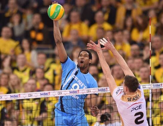 Wilfredo LEON VENERO 2016.03.24 Lodz Men volleyball 2016 CEV DenizBank Volleyball Champions League PGE Skra Belchatow - Zenit Kazan Wilfredo LEON VENERO  20160324LUK106