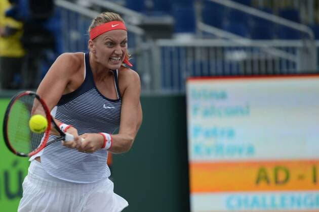 March 24, 2016 - Miami, Florida, United States - PETRA KVITOVA in her match vs. I. Falconi at the Miami Open. Tennis 2016 - Miami Open - Day 4 - ZUMAl132