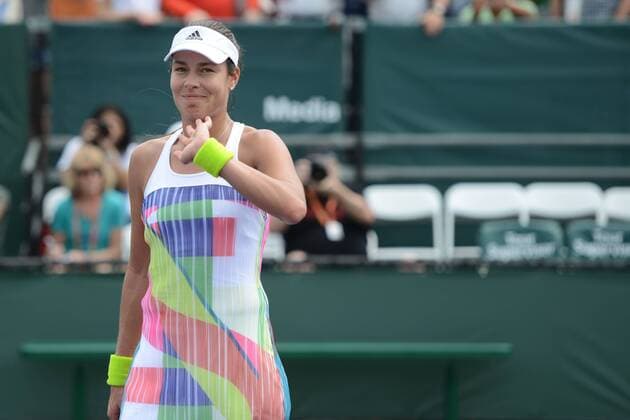 March 24, 2016 - Miami, Florida, United States - ANA IVANOVIC waves to the crowd after winning her match vs T. Pereira in the Miami Open. Tennis 2016 - Miami Open - Day 4 - ZUMAl132