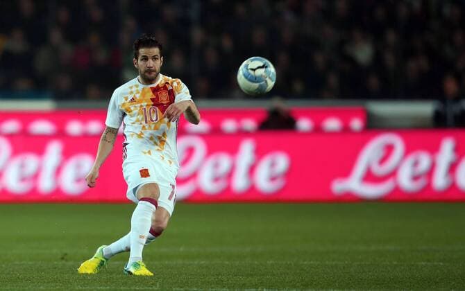 SOCCER - ITA vs ESP, test match UDINE,ITALY,24.MAR.16 - SOCCER - international match Nationalmannschaft-Länderspiel Italy vs Spain, friendly (Nationalmannschaft) match. Image shows Francesc Fabregas Soler (ESP). GEPAxpictures xAndreasxPranter