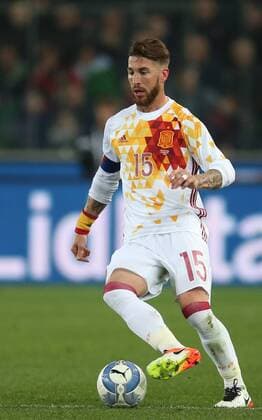 SOCCER - ITA vs ESP, test match UDINE,ITALY,24.MAR.16 - SOCCER - international match Nationalmannschaft-Länderspiel Italy vs Spain, friendly (Nationalmannschaft) match. Image shows Sergio Ramos Garcia (ESP). GEPAxpictures xAndreasxPranter
