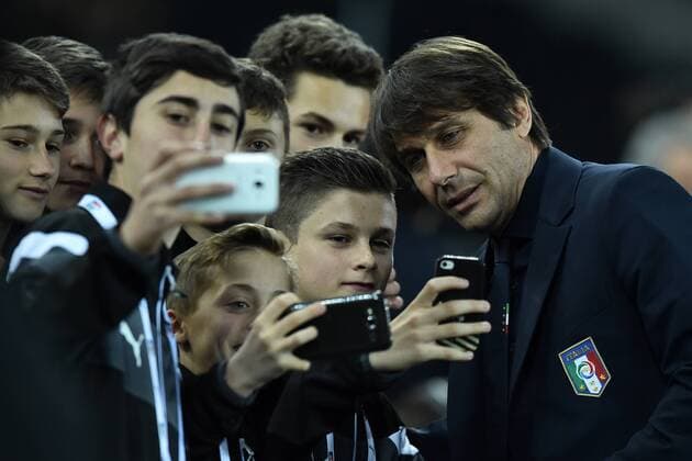 Antonio conte. Udine 24-03-2016 Stadio Friuli Football Calcio friendly (Nationalmannschaft) Match Italy - Spain AntoxBaldassarre