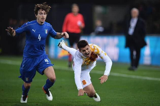 Matteo Darmian Italia, Alvaro Morata Spagna Udine 24-03-2016 Stadio Friuli Football Calcio friendly (Nationalmannschaft) match Italy - Spain andreaxstaccioli