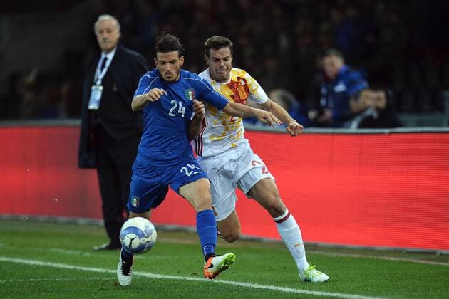 Alessandro Florenzi Italia, Cesar Azpilicueta Spagna Udine 24-03-2016 Stadio Friuli Football Calcio friendly (Nationalmannschaft) match Italy - Spain andreaxstaccioli