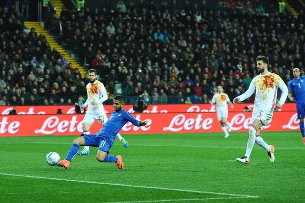 Lorenzo Insigne Italia Goal celebration Udine 24-03-2016 Stadio Friuli Football Calcio friendly (Nationalmannschaft) Italien vs Spanien andreaxstaccioli