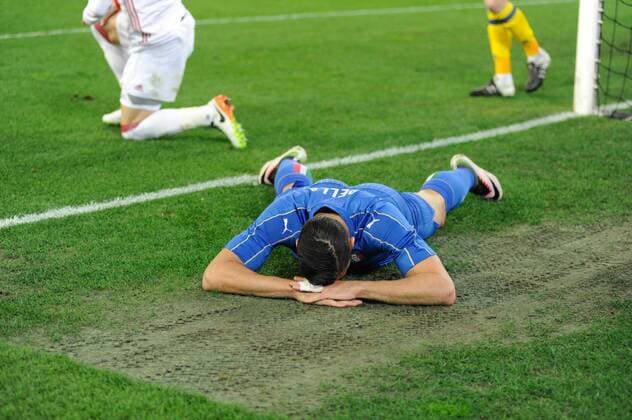 24.03.2016. Stadio Friuli, Udine, Italy. International Football friendly (Nationalmannschaft) Italy versus Spain. Pell& xe8; frustrated as he misses a chance xActivaFotox  ActionPlus11721848