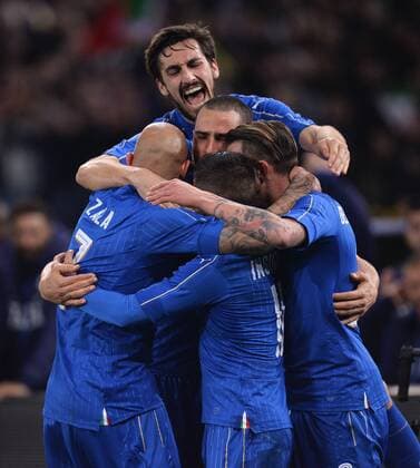 Bilder des Tages - SPORT Lorenzo Insigne Italia Goal celebration Udine 24-03-2016 Stadio Friuli Football Calcio friendly (Nationalmannschaft) Italien vs Spanien andreaxstaccioli