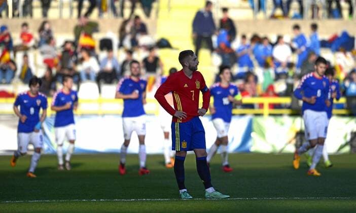 European Under-21 Championship (Nationalteam U21 U 21) qualification match played between Spain and Croatia. In this picture, Deulofeu. xVILLAGRAFICAx  FUTBOL