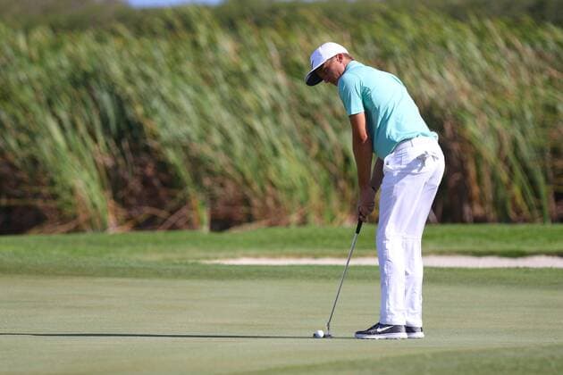 24 March 2016: Scott Pinckney puts on the 16 hole of the First Round PGA Golf Herren Puerto Rico Open at Coco Beach Golf & Country Club in Rio Grande, PR, USA. GOLF: MAR 24 PGA - Puerto Rico Open - First Round Icon16032412 EDITORIAL USE ONLY