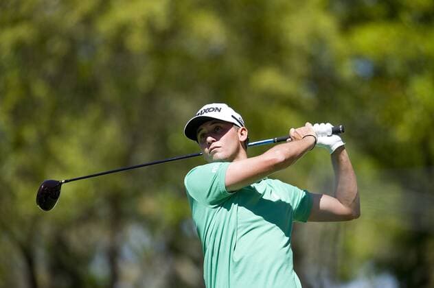 March 24, 2016: Smylie Kaufman in action World Golf Championships-Dell Match Play Round 2 at the Austin Country Club. Austin, Texas. PGA Golf Herren 2016: World Golf Championships MAR 24 - ZUMAc04_