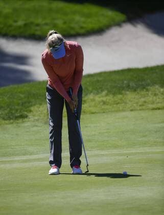 March 24, 2016: Suzan Pettersen putting on the 9th green during the first round of the Kia Classic at Aviara Golf Club in Carlsbad, California. LPGA Golf Damen 2016: Kia Classic MAR 24 - ZUMAc04_