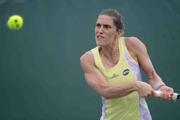March 24, 2016 - Miami, Florida, United States - ANDREA PETKOVIC of Germany in action during her match vs C. Garcia at the Miami Open. Tennis 2016 - Miami Open - Day 4 - ZUMAl132