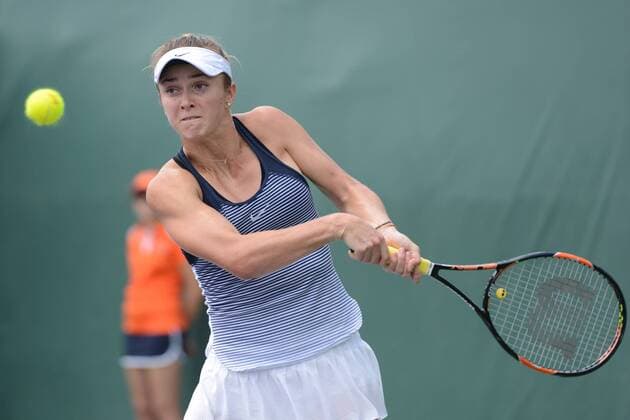 March 24, 2016 - Miami, Florida, United States - ELINA SVITOLINA in action during her second round match at the Miami Open. Tennis 2016 - Miami Open - Day 4 - ZUMAl132