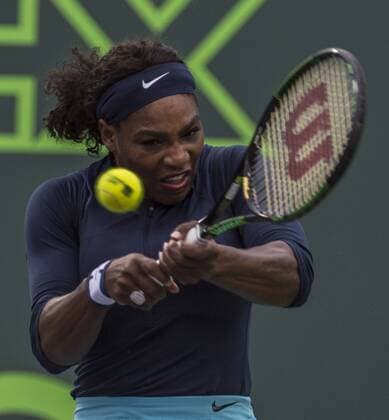 March 24 2016: Serena Williams (USA) defeats Christina McHale (USA) by 6-3, 5-7, 6-2, at the Miami Open being played at Crandon Park Tennis Center in Miami, Key Biscayne, Florida. Ã‚Â© Tennis 2016: Miami Open March 16 - ZUMAc04_