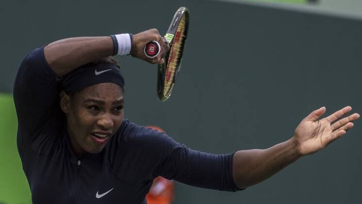 March 24 2016: Serena Williams (USA) defeats Christina McHale (USA) by 6-3, 5-7, 6-2, at the Miami Open being played at Crandon Park Tennis Center in Miami, Key Biscayne, Florida. Ã‚Â© Tennis 2016: Miami Open March 16 - ZUMAc04_