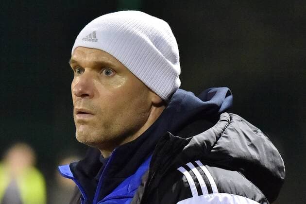 GER, Landesliga Gruppe 1 FC Remscheid vs. Rather SV 24.03.2016, Jahnplatz Remscheid , GER, Landesliga Gruppe 1 FC Remscheid vs. Rather SV, im Bild picture shows: Thorsten Legat Trainer FC Remscheid und Ex Dschungelcamp-Bewohner (3. Platz) und Promidinner-Teilnehmer prägte den Ausdruck KASALLA nphxMeuter