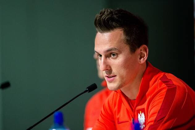Fußball, Nationalteam Polen PK Polska Wroclaw 25.03.2016 Arkadiusz Milik - press conference PK Pressekonferenz Poland --- Newspix.pl  160325_1SB7403