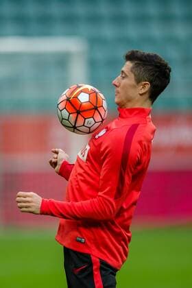 Fußball, Nationalteam Polen Training Polska Wroclaw 25.03.2016 (Nationalteam) Robert Lewandowski - Football Polish national team Nationalteam 