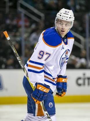 March 24, 2016: Edmonton Oilers center Connor McDavid (97) in action during the NHL Eishockey Herren USA hockey game between the Edmonton Oilers and the San Jose Sharks at the SAP Center in San Jose, CA. The Sharks lost to the Oilers 6-3. NHL 2016: Oilers vs Sharks MAR 24 - ZUMAct6_