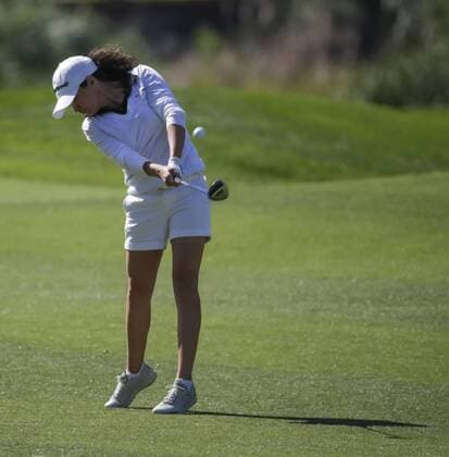 March 25, 2016: Mo Martin takes her second shot on the 2nd hole during the second round of the Kia Classic at Aviara Golf Club in Carlsbad, California. LPGA Golf Damen 2016: Kia Classic MAR 25 - ZUMAc04_