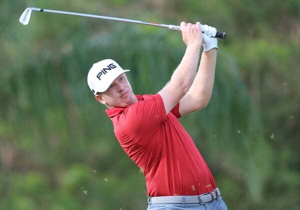 25 March 2016: Martin Piller hits from the rough on hole 12 in the second round of the Puerto Rico Open, in Rio Grande, PR (Photo by Bradley Rex Icon Sportswire) GOLF: MAR 25 PGA Golf Herren - Puerto Rico Open - Second Round Icon1603244 EDITORIAL USE ONLY