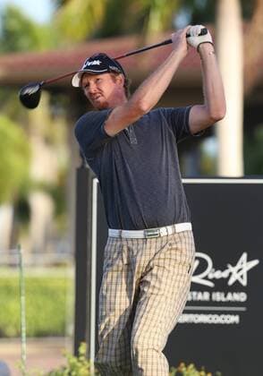 25 March 2016: Tim Petrovic hits from the 1st tee in the second round of the Puerto Rico Open, in Rio Grande, PR (Photo by Bradley Rex Icon Sportswire) GOLF: MAR 25 PGA Golf Herren - Puerto Rico Open - Second Round Icon16032414 EDITORIAL USE ONLY