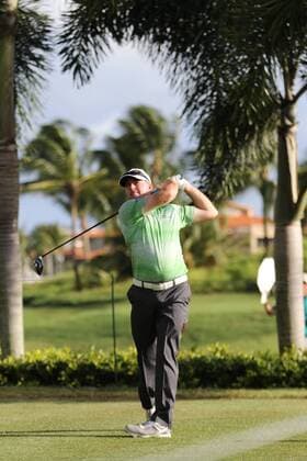 25 March 2016: Robert Garrigus drives on hole 2 in the second Round of the Puerto Rico Open, in Rio Grande, PR (Photo by Bradley Rex Icon Sportswire) GOLF: MAR 25 PGA Golf Herren - Puerto Rico Open - Second Round Icon16032426 EDITORIAL USE ONLY
