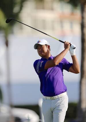 25 March 2016: D.H. Lee drives on hole 10 in the second Round of the Puerto Rico Open, in Rio Grande, PR (Photo by Bradley Rex Icon Sportswire) GOLF: MAR 25 PGA Golf Herren - Puerto Rico Open - Second Round Icon16032428 EDITORIAL USE ONLY