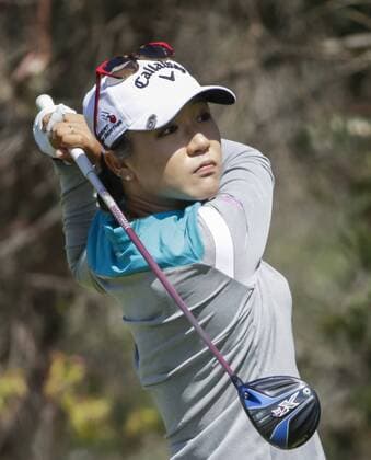 March 25, 2016: Lydia Ko watches her tee shot from the 8th tee box during the second round of the Kia Classic at Aviara Golf Club in Carlsbad, California. LPGA Golf Damen 2016: Kia Classic MAR 25 - ZUMAc04_