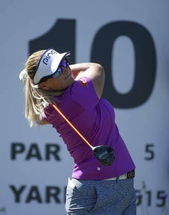 March 25, 2016: Charley Hall tees off on the 10th hole during the second round of the Kia Classic at Aviara Golf Club in Carlsbad, California. LPGA Golf Damen 2016: Kia Classic MAR 25 - ZUMAc04_