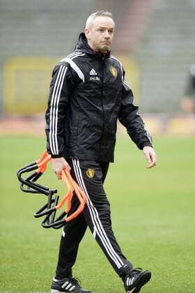 Belgium s team doctor Geert Declercq pictured during a training session of the Belgian national soccer team (Nationalteam) Red Devils, Saturday 26 March 2016 in Brussels. The Red Devils will play a friendly game in and against Portugal on 29 March, the match was moved due to safety concerns after the Brussels terrorists attacks. The game is a preparation for the upcoming Euro2016. NICOxVEREECKEN  x04821525x