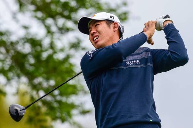26 MAR 2016: Byeong-Hun An tees off on number 3 during the World Golf Championships - Dell Match Play Round 4 at the Austin Country Club Austin, Texas. (Photo by Ken Murray Icon Sportswire) GOLF: MAR 26 PGA Golf Herren - World Golf Championships-Dell Match Play - Round 4 Icon1603264018 EDITORIAL USE ONLY