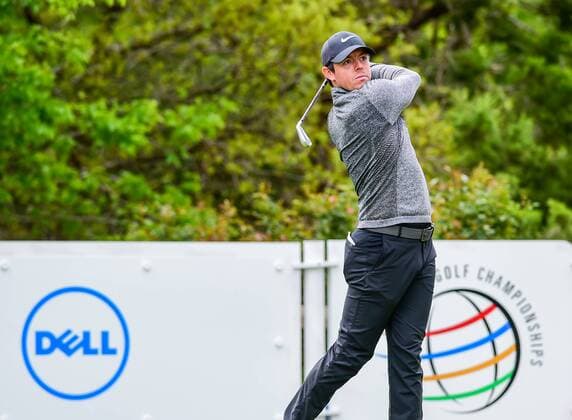 26 MAR 2016: Rory McIlroy tees off on number 17 during the World Golf Championships - Dell Match Play Round 4 at the Austin Country Club Austin, Texas. (Photo by Ken Murray Icon Sportswire) GOLF: MAR 26 PGA Golf Herren - World Golf Championships-Dell Match Play - Round 4 Icon1603264039 EDITORIAL USE ONLY