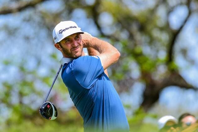 26 MAR 2016: Dustin Johnson watches his tee shot on number 8 during the World Golf Championships - Dell Match Play Round 5 at the Austin Country Club Austin, Texas. (Photo by Ken Murray Icon Sportswire) GOLF: MAR 26 PGA Golf Herren - World Golf Championships-Dell Match Play - Round 5 Icon1603265022 EDITORIAL USE ONLY