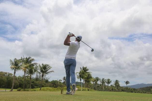 26 March 2016: Tony Finau in the third round of the Puerto Rico Open, in Rio Grande, PR (Photo by Bradley Rex Icon Sportswire) GOLF: MAR 26 PGA Golf Herren - Puerto Rico Open - Third Round Icon16032415 EDITORIAL USE ONLY
