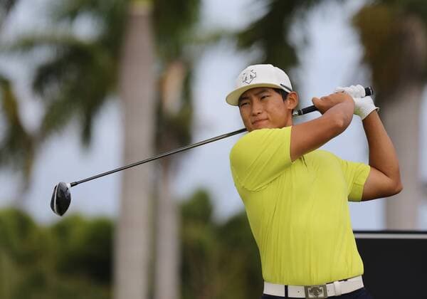 26 March 2016: Whee Kim drives from the tee on hole one in the third round of the Puerto Rico Open, in Rio Grande, PR (Photo by Bradley Rex Icon Sportswire) GOLF: MAR 26 PGA Golf Herren - Puerto Rico Open - Third Round Icon16032417 EDITORIAL USE ONLY