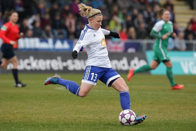 Marith Prießen (Marith Priessen, Frankfurt, 13), Freisteller, Einzelbild, Aktion, Action, Fussball, Allianz Frauen-Bundesliga, 1. FFC Frankfurt - SV Werder Bremen, xozx