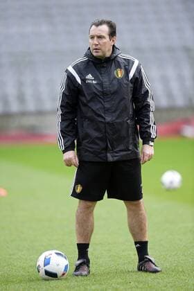 Wilmots Marc head coach of Belgian Team pictured FOOTBALL : Belgique - Entrainement et conference de presse - Bruxelles - 27 03 2016 Photonews Panoramic 