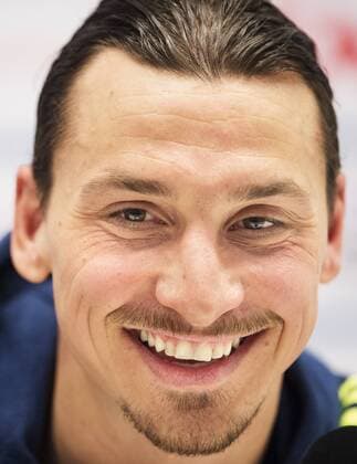 Fußball, Zlatan Ibrahimovic - PK Nationalteam Schweden 160327 Zlatan Ibrahimovic under en presskonferens efter Sveriges fotbollslandslags träning den 27 mars 2016 i Stockholm.  Copyright: JOELxMARKLUND BB160327JM048