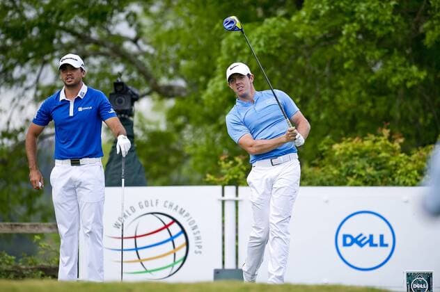 March 27, 2016: Rory Mcllroy (right) in action World Golf Championships-Dell Match Play Round 6 at the Austin Country Club. Austin, Texas. PGA Golf Herren 2016: World Golf Championships MAR 27 - ZUMAc04_