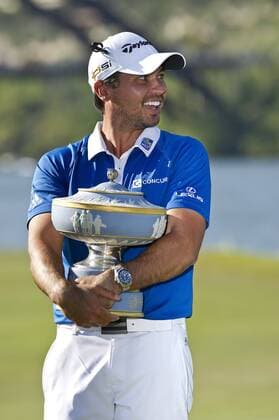 March 27, 2016: Jason Day celebrates the finals match win at the World Golf Championships-Dell Match Play Round at the Austin Country Club. Austin, Texas. PGA Golf Herren 2016: World Golf Championships MAR 27 - ZUMAc04_