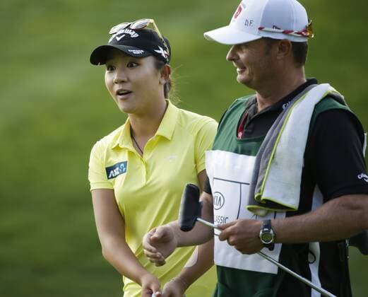 March 27, 2016: Lydia Ko is surprised with her long birdie putt during the final round of the Kia Classic at Aviara Golf Club in Carlsbad, California. Lydia Ko wins by 19 under for the tournament. LPGA Golf Damen 2016: Kia Classic MAR 27 - ZUMAc04_