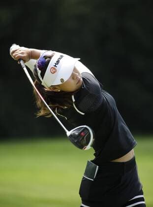 March 27, 2016: Jenny Shin tees off on the 2nd hole during the final round of the Kia Classic at Aviara Golf Club in Carlsbad, California. Lydia Ko wins by 19 under for the tournament. LPGA Golf Damen 2016: Kia Classic MAR 27 - ZUMAc04_