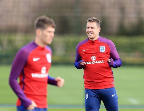 England s Phil Jagielka during training at the Tottenham Hotspur Training Centre. Photo credit should read: David Klein Sportimage EDITORIAL USE ONLY. No use with unauthorised audio, video, data, fixture lists, club league logos or live services. Online in-match use limited to 120 images, no video emulation. No use in betting, games or single club league player publications.